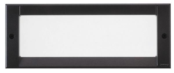 Luminaire Kalank rectangle antivandale taille 3 hyper frequence noir G24Q4