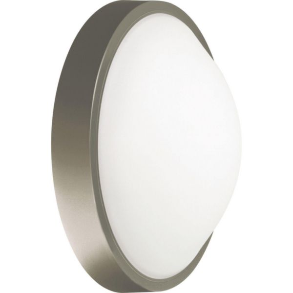 Luminaire oleron déco taille 2 titane 18 LEDs 4000K détection+préavis+veille