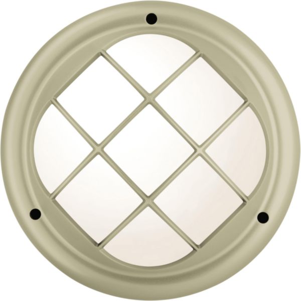 Hublot koreo cub rond grille taille 1 titane 12 LEDs 4000K
