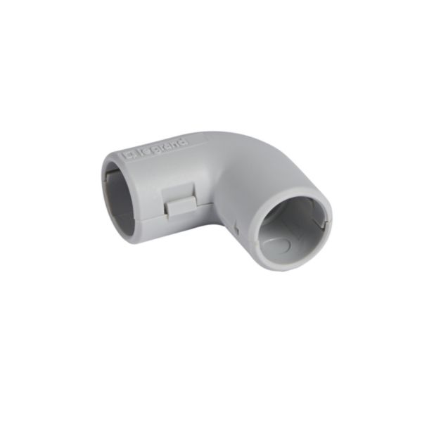 Coude équerre 90° ip 40 - gris RAL 7035 - ø16 mm