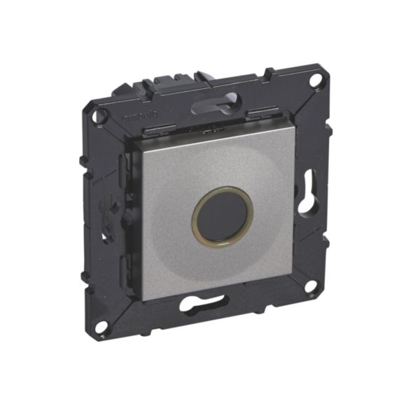 Interrupteur à effleurement avec neutre espace evolution - 1000 w - magnésium