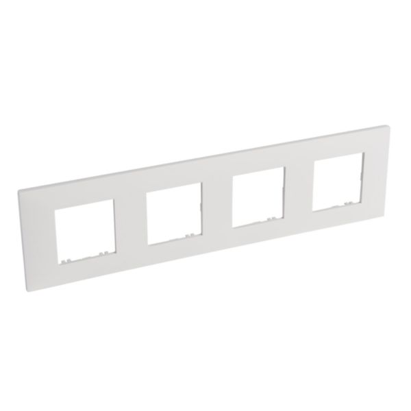 Plaque Espace Evolution 4 postes - Blanc