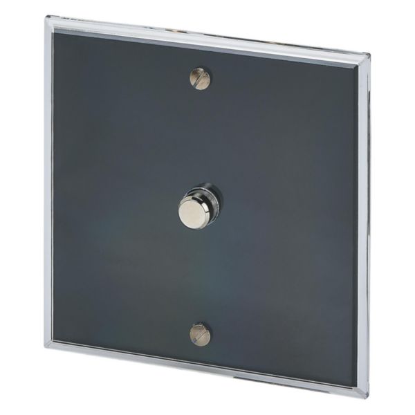 Poussoir à bouton rond Mémoire finition Cristal Art d'Arnould