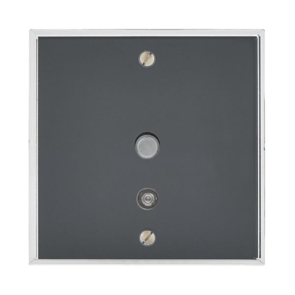 Poussoir lumineux à bouton rond Mémoire finition Cristal Art d'Arnould