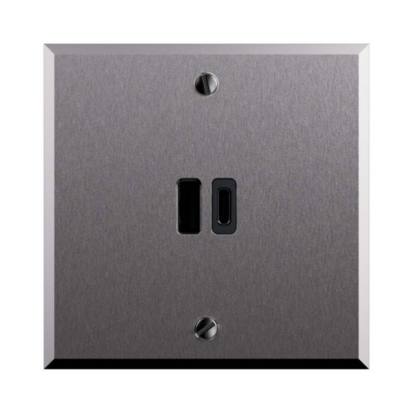 Prise USB A + C 20W Power Delivery - Mémoire Acier Brossé - Art d'Arnould