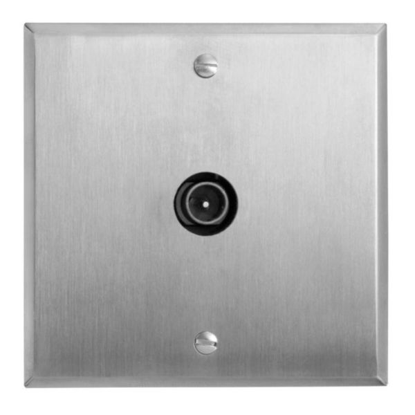 Prise télévision simple Mémoire finition Acier Brossé Art d'Arnould