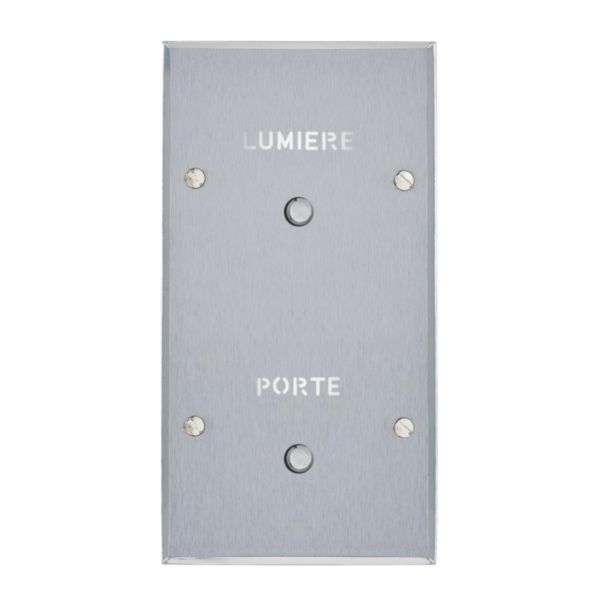 Art d'Arnould univers Mémoire poussoir lumineux 2 postes avec marquages Porte et Lumière - acier brossé - Page 7