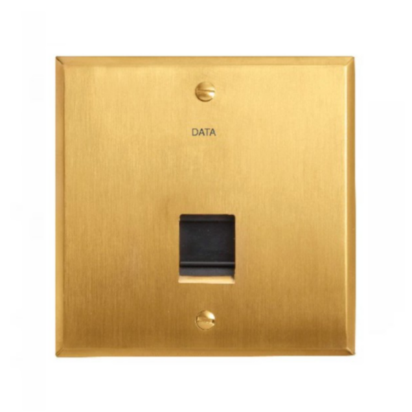 Prise RJ45 6A STP - Mémoire Or Brossé - Art d'Arnould