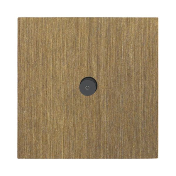 Poussoir lumineux à bouton rond Epure finition Bronze Art d'Arnould 