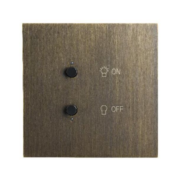 Art d'Arnould univers Epure interrupteur lumière MyHOME_Up - Bronze