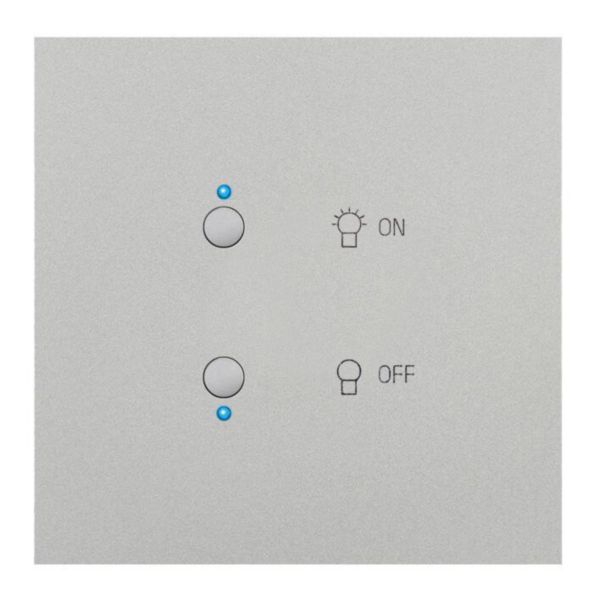Art d'Arnould univers Epure interrupteur lumière MyHOME_Up - acier satin