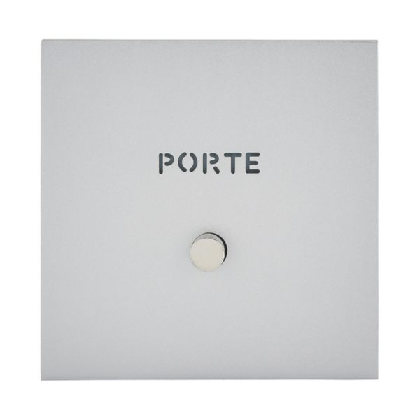 Guichet lumineux avec marquage Porte Epure finition Acier Satin Art d'Arnould 