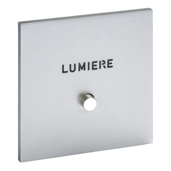 Guichet lumineux avec marquage Lumière Epure finition Acier Satin Art d'Arnould 