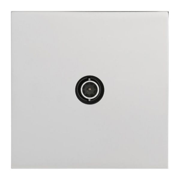 Prise télévision simple Epure finition Acier Miroir Art d'Arnould 