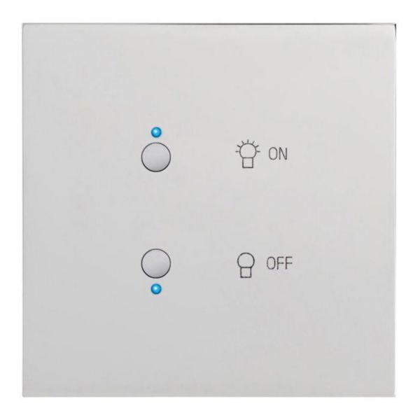 Art d'Arnould univers Epure interrupteur lumière MyHOME_Up - acier miroir