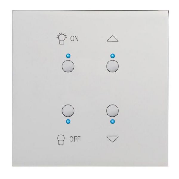Art d'Arnould univers Epure interrupteur lumière et volets MyHOME_Up - acier miroir