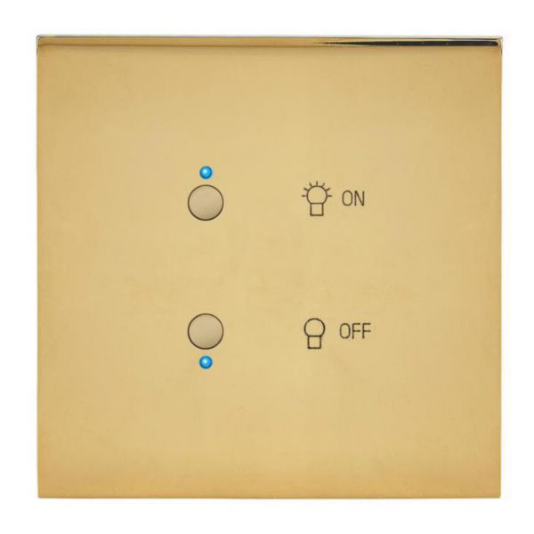 Art d'Arnould univers Epure interrupteur lumière MyHOME_Up - or miroir