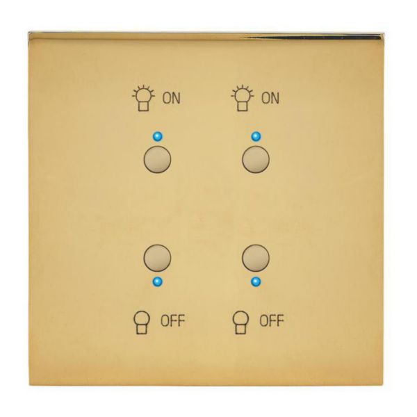 Art d'Arnould univers Epure commande double lumière MyHOME_Up - or miroir