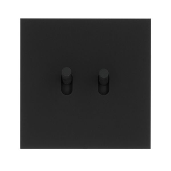 Double Poussoir à levier Epure finition Noir Mat Art d'Arnould 