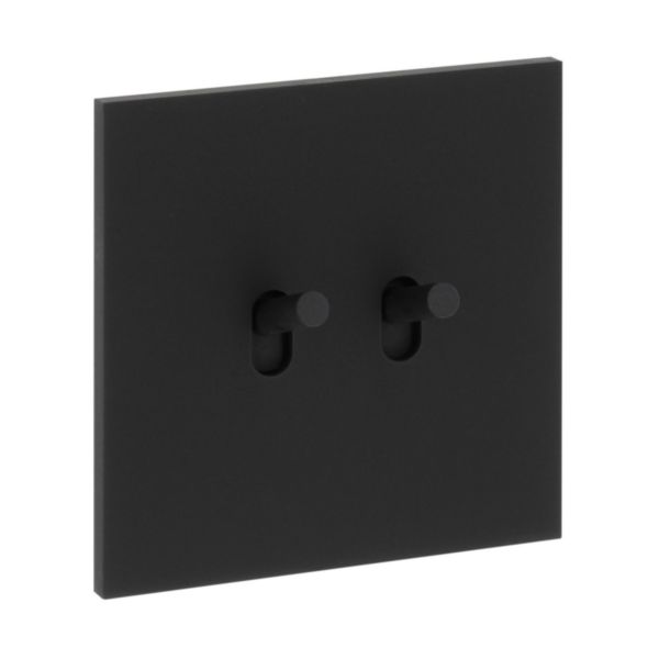 Art d'Arnould univers Epure double poussoir - noir mat