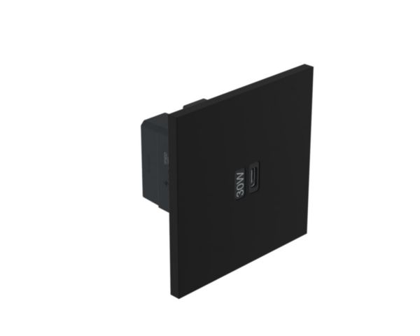 Prise Prise Chargeur USB Type C 30W Power delivery Epure finition Noir Mat Art d'Arnould - Page 11