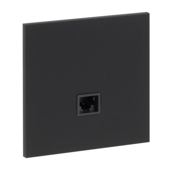 Prise RJ45 catégorie 6 FTP Epure finition Noir Mat Art d'Arnould 