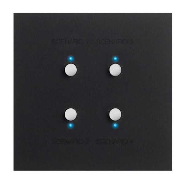 Art d'Arnould univers Epure commande 4 scénarios MyHOME_Up - noir mat