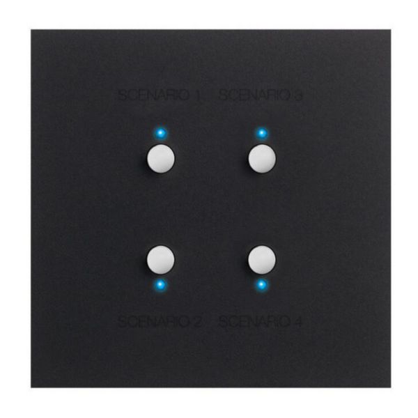 Art d'Arnould univers Epure commande 4 scénarios MyHOME_Up - noir mat