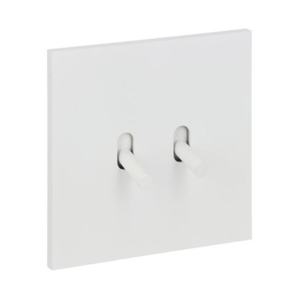 Double Va-et-Vient à levier Epure finition Blanc Satin Art d'Arnould