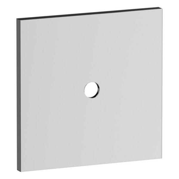 Plaque 1 poste bouton rond Epure bronze Art d'Arnould