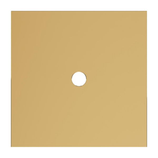 Plaque 1 poste bouton rond Epure acier brossé Art d'Arnould