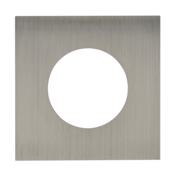 Plaque Prise 2P+T - Epure Acier Brossé Art d'Arnould