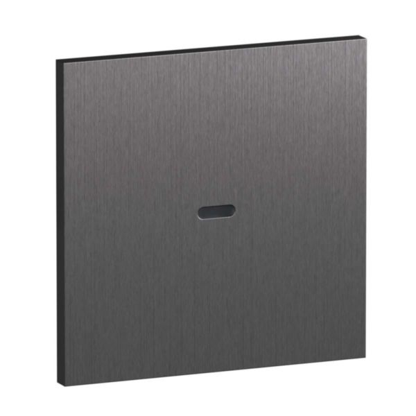 Plaque pour interrupteur va-et-vient sans contact 2,5 fils - Épure Acier Brossé Art d'Arnould