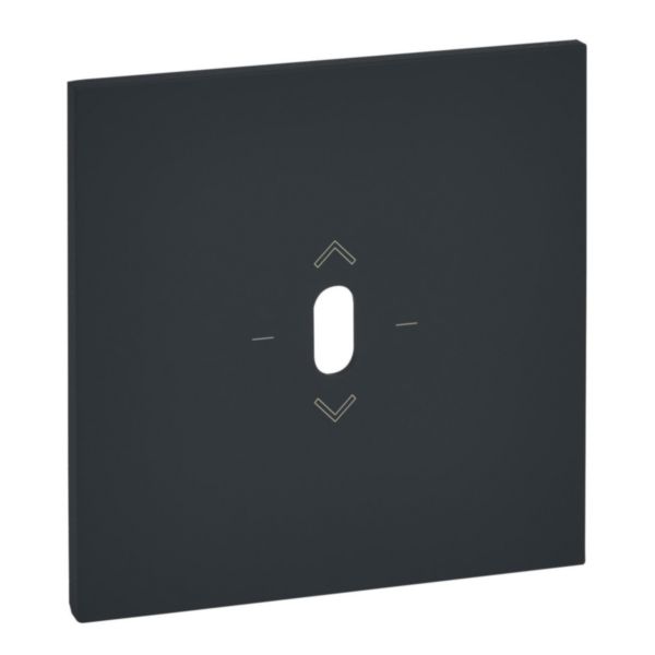 Plaque Commande de volet roulant levier 3 positions - Epure Noir Mat Art d'Arnould
