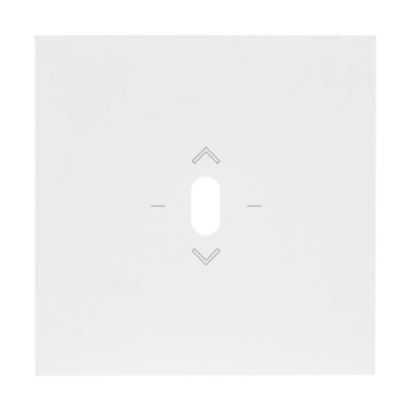 Plaque Commande volet roulant levier 3 positions - Epure Blanc Satin Art d'Arnould