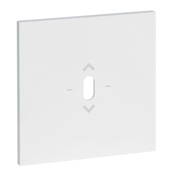 Plaque Commande volet roulant levier 3 positions - Epure Blanc Satin Art d'Arnould