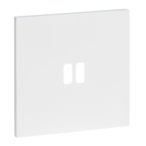 Plaque 1 Poste pour USB - Epure Blanc Satin Art d'Arnould