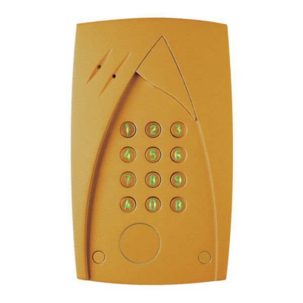 Clavier codé Tercode 3100 Doré 1 relais NO-1NF 100 codes