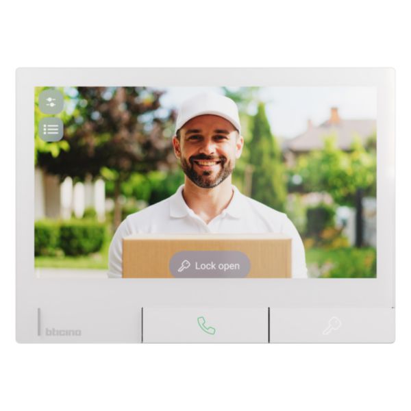 Poste intérieur Classe 300X avec boucle inductive - Blanc 