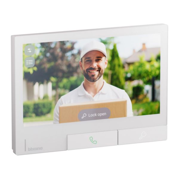 Poste intérieur Classe 300X avec boucle inductive - Blanc 