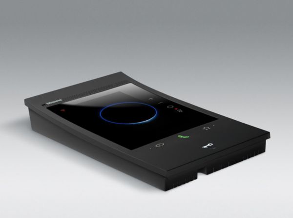 Poste intérieur connecté noir Classe 300EOS with Netatmo écran 5pouces vertical, assistant vocal Alexa intégré et boucle inductive