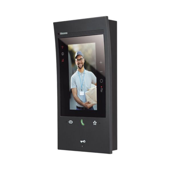 Poste intérieur connecté noir Classe 300EOS with Netatmo écran 5pouces vertical, assistant vocal Alexa intégré et boucle inductive