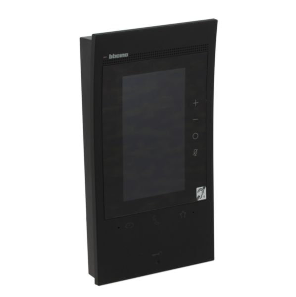 Poste intérieur connecté noir Classe 300EOS with Netatmo écran 5pouces vertical, assistant vocal Alexa intégré et boucle inductive
