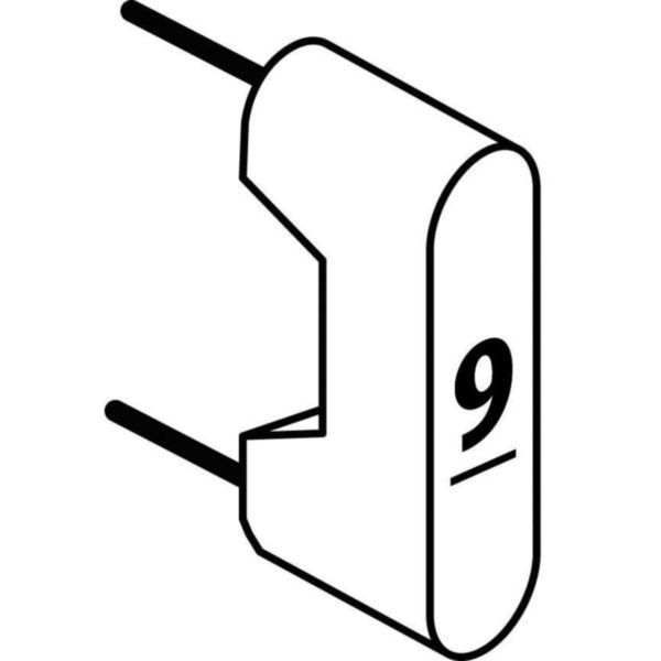 Jeu de 10 cavaliers de configuration pour système BUS avec marquage 9