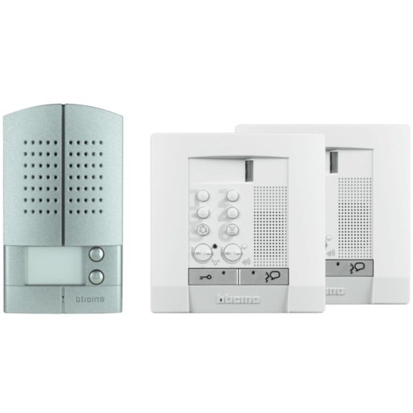 Kit audio mains libres BUS 2 fils - évolutif - pose saillie - polyx - 2 appels