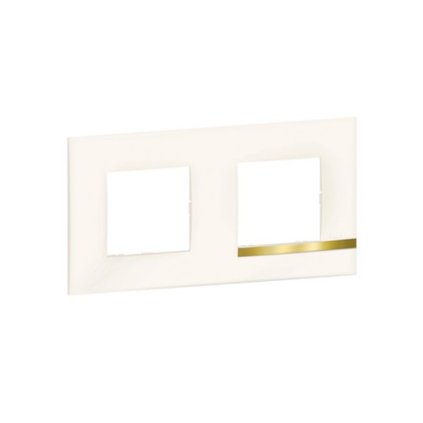 Plaque Altège Collection Déco 2 postes finition Opale - blanc brillant avec liseré imitation or - Page 7