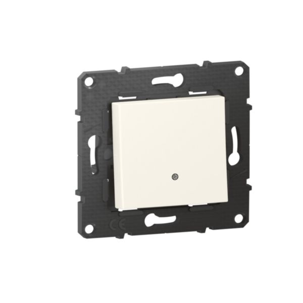 Interrupteur ou va-et-vient lumineux Altège 10A avec connexion à bornes automatiques - finition Neige