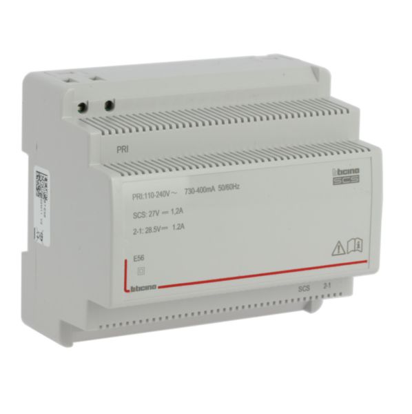 Alimentation modulaire BUS SCS 110V~ à 240V~ sortie 27V= 1,2A - 6 modules DIN