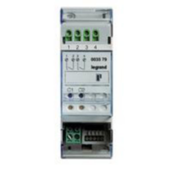Actionneur modulaire 2 relais indépendants gestion de température MyHOME_Up - 2 modules