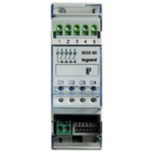 Actionneur modulaire 4 relais indépendants gestion de température MyHOME_Up - 2 modules